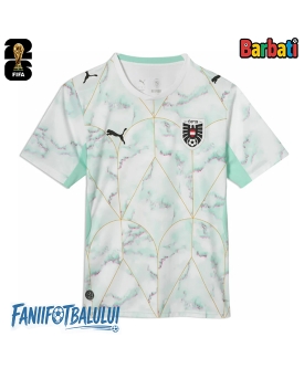 Austria Tricou Fotbal Replică Mondial 2026 Barbati Deplasare